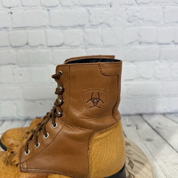 Ariat Advanced Torque Women's Boots Size 6.5 Brown Leather Cowboy Western Boots - Picture 9 of 16